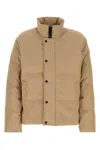 Canada Goose Beige Polyester Blend Bayview Down Jacket In Brown