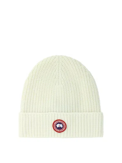 Canada Goose Beige Wool Hat