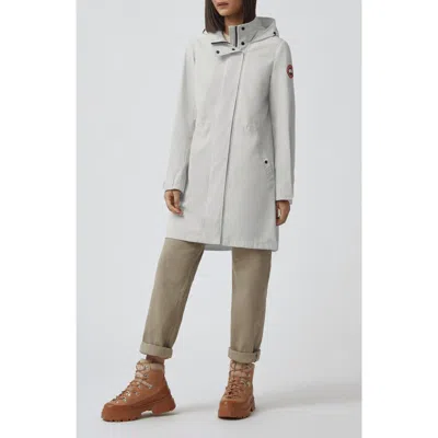 Canada Goose Belcarra Water Resistant Hooded Jacket In Silverbirch - Bouleau Argente