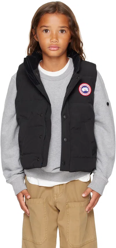 Canada Goose Big Kids Black Vanier Down Vest