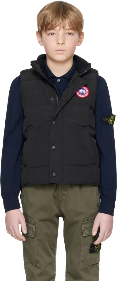 Canada Goose Big Kids Black Vanier Down Vest In 61 Black