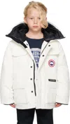 Canada Goose Big Kids White Expedition Parka In 433 North Star White