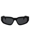 Canada Goose Rectangular Sunglasses Gc25605 S 002 In Black