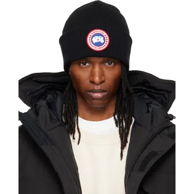 Canada Goose Black Arctic Beanie In 9061 Black - Noir