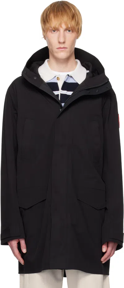 Canada Goose Black Barclay Rain Coat In 61