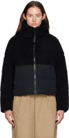 CANADA GOOSE BLACK 'BLACK LABEL' ELORA DOWN PUFFER JACKET