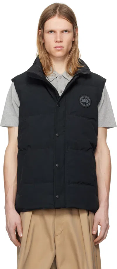 CANADA GOOSE BLACK 'BLACK LABEL' GARSON DOWN VEST