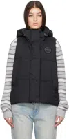 Canada Goose Junction 750 Fill Power Down Puffer Vest In 61 Black - Noir