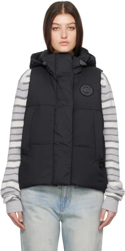 CANADA GOOSE BLACK 'BLACK LABEL' JUNCTION DOWN VEST