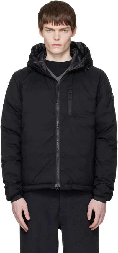 Canada Goose Black 'black Label' Lodge Hoodie Down Jacket
