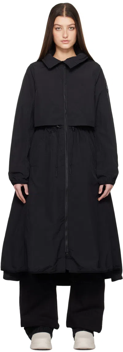 Canada Goose Black 'black Label' Sinclair Long Coat In 61 Black - Noir