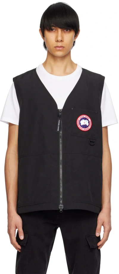 CANADA GOOSE BLACK CANMORE VEST