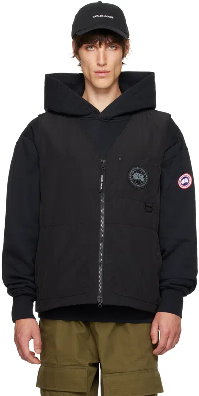 Canada Goose Black Canmore Vest In Black - Noir