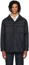 Canada Goose Lapel Quilted Casual Jacket In Black - Noir