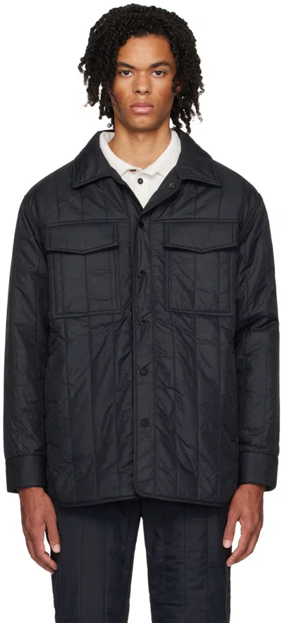 CANADA GOOSE BLACK CARLYLE QUILTED JACKET