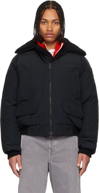 Canada Goose Black Chilliwack Aviator Bomber Down Jacket