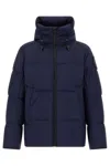 Canada Goose Black Classic Front-zip Jacket With High Collar And Utility Pockets In Blue