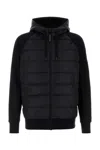 Canada Goose Huron Hybridge Padded Front Panel Jacket In Black