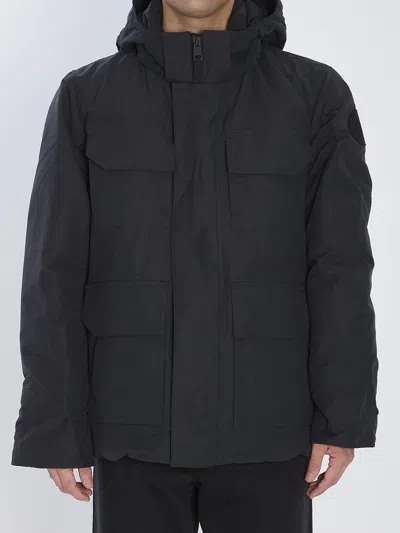 Canada Goose Maitland Padded Cotton-blend Canvas Down Parka In Black