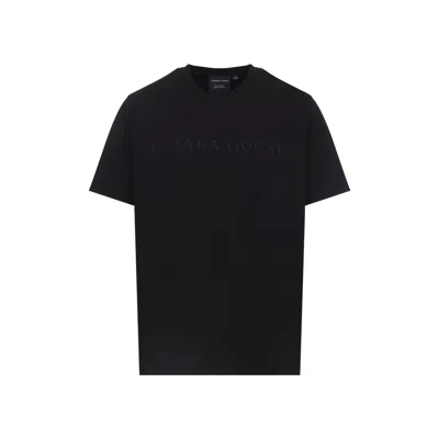 Canada Goose Vantage T-shirt Big Chest Embroidery In Black