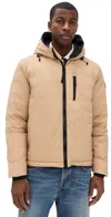 Canada Goose Black Label Lodge Down Jacket In Desert Sand