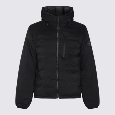Canada Goose Hooded Feather-down Padded Jacket In Schwarz