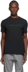 Canada Goose Emersen Embroidered Wordmark T-shirt In Black - Noir