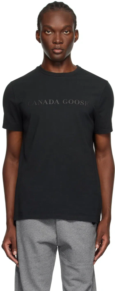 CANADA GOOSE BLACK EMERSEN T-SHIRT