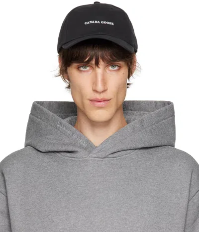 Canada Goose Black Everyday Cap In Black/white