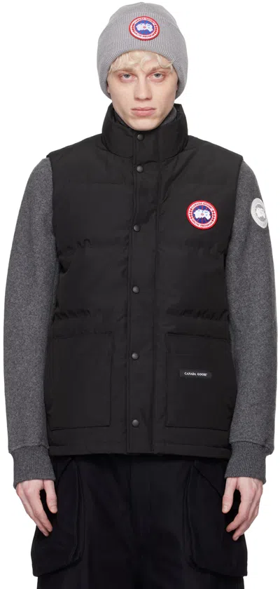 CANADA GOOSE BLACK FREESTYLE CREW DOWN VEST