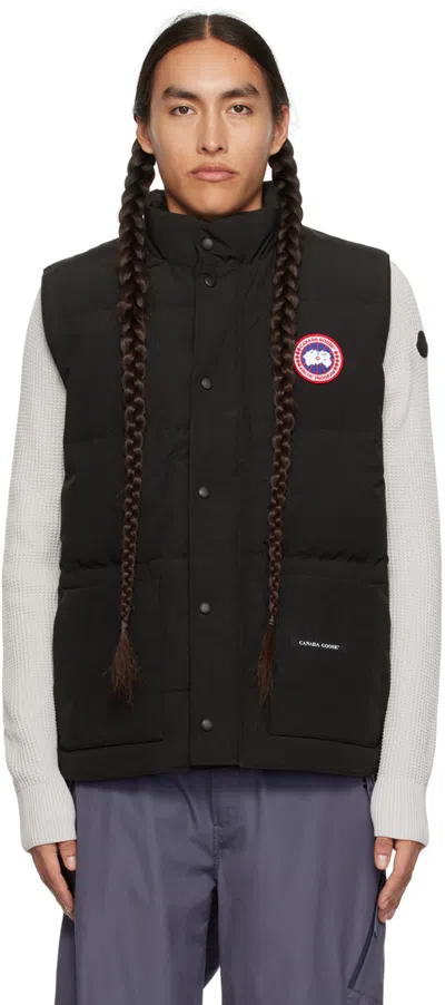 CANADA GOOSE BLACK FREESTYLE DOWN VEST