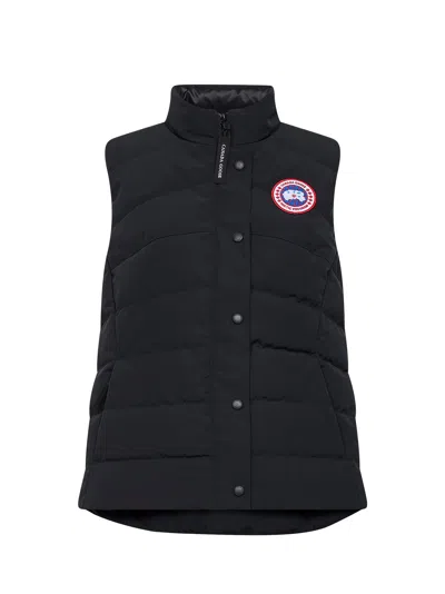 Canada Goose Women Freestyle Sleeveless Jacket In Black