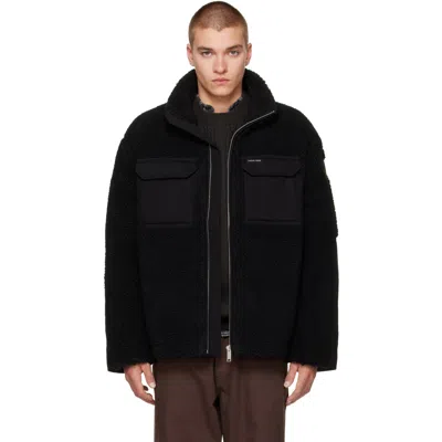 Canada Goose Black Harrier Fleece Jacket In 9061 Black - Noir