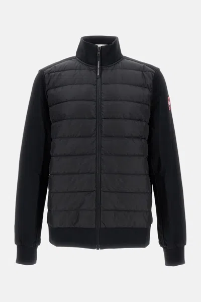 Canada Goose Black High Neck Logo Puffer Jacket