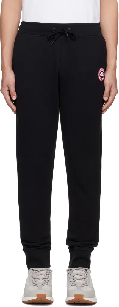 Canada Goose Black Huron Sweatpants In 61
