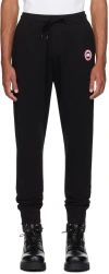 Canada Goose Black Cotton Sweatpants In Black - Noir