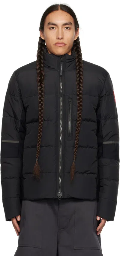 CANADA GOOSE BLACK HYBRIDGE DOWN JACKET