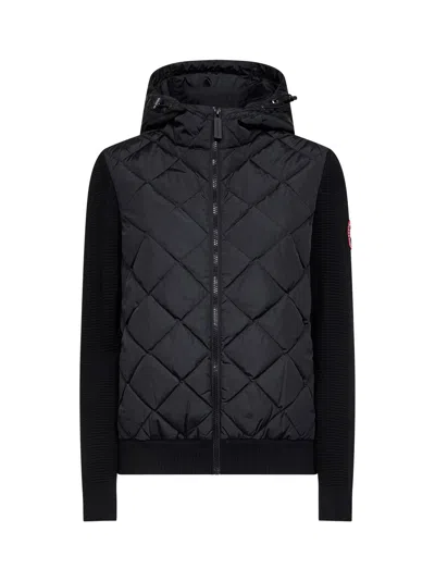 Canada Goose Women Black Hybridge Hooded Jacket In Multi