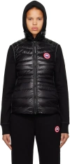 Canada Goose Black Feather Down Hybridge Lite Padded Gilet In Black - Noir 61
