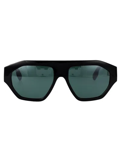 Canada Goose Black Injected Sunglasses In Green