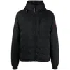 Canada Goose Insulated Jackets Featuring Hood And Pockets In Black