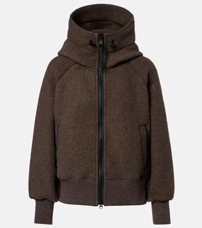 Canada Goose Black Label Chilliwack Wool-blend Jacket In Brown