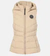 Canada Goose Clair Logo Patch Vest In Beige