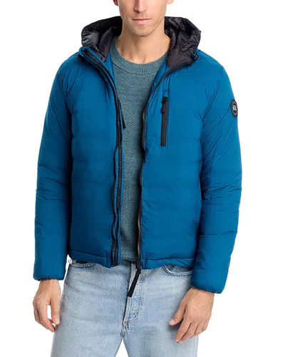 Canada Goose Black Label Lodge Hoody Packable Down Jacket In Blue