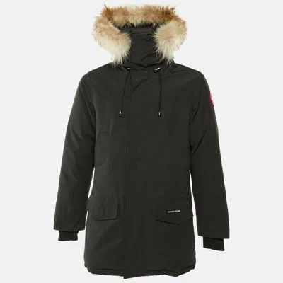 Pre-owned Canada Goose Black Langford Hooded Down Parka S