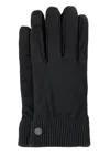 Canada Goose Sheepskin Gloves Featuring Elasticated Wrist In Black