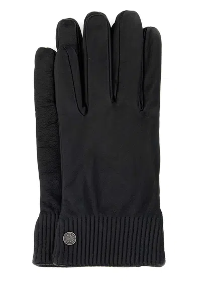 CANADA GOOSE BLACK LEATHER GLOVES