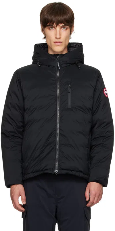 Canada Goose Black Lodge Hooded Quilted Jacket