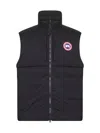 Canada Goose Quilted Sleeveless High Collar Vest In Black