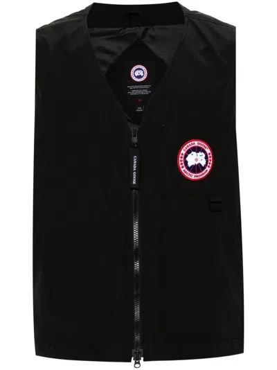 Canada Goose Weste Mit Reissverschluss In Schwarz